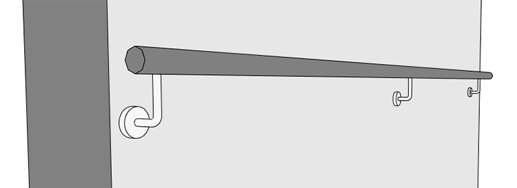 Corrimão de parede - Revit 35 corrimão-de-parede