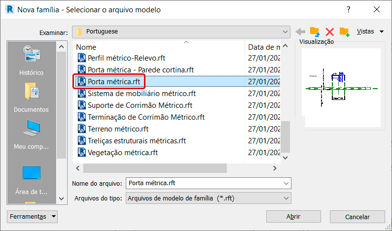 Criar família de porta - Revit 3 família-de-porta
