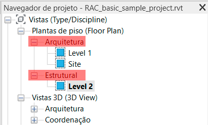 Navegador de projeto personalizado- Revit 17 navegador-de-projeto