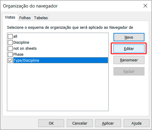 Navegador de projeto personalizado- Revit 20 navegador-de-projeto
