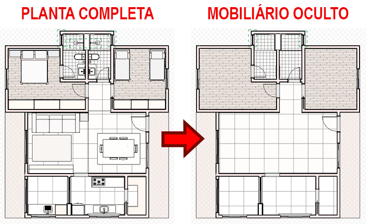 Ocultar elementos na vista - Revit 3 ocultar-elementos