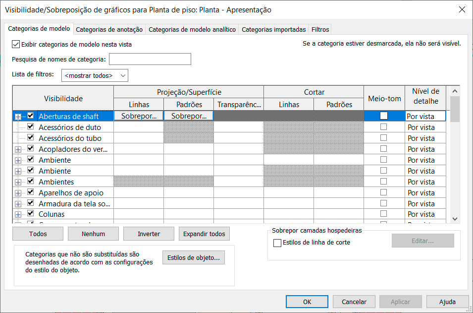 Ocultar elementos na vista - Revit 16 ocultar-elementos