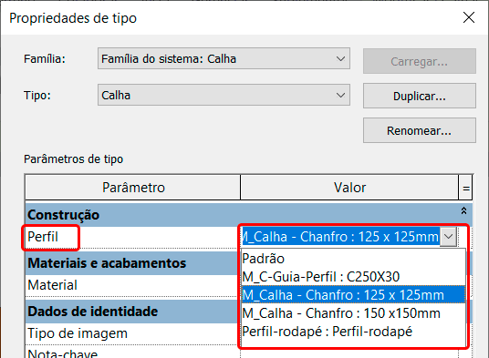 Telhado Revit - Calha 12 telhado-calha
