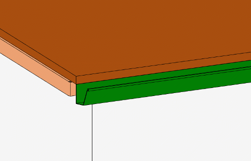 Telhado Revit - Calha 14 telhado-calha