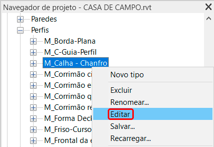 Telhado Revit - Calha 21 telhado-calha