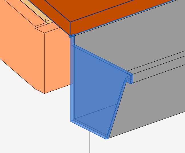 Telhado Revit - Calha 33 telhado-calha