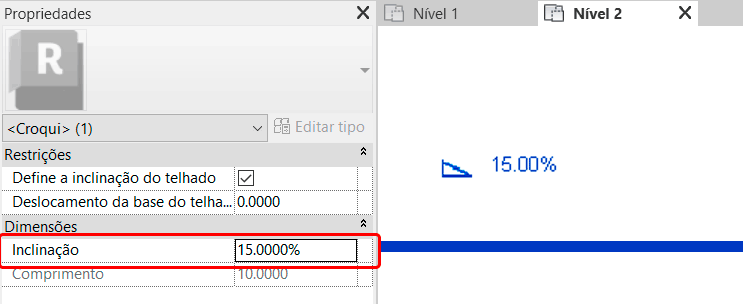 Vidraça inclinada - Revit 13 vidraça-inclinada