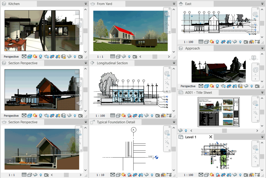 Vistas do projeto - Revit 22 janelas-e-vistas