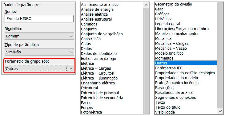 Parâmetros de projeto - Revit 25 parâmetros-de-projeto