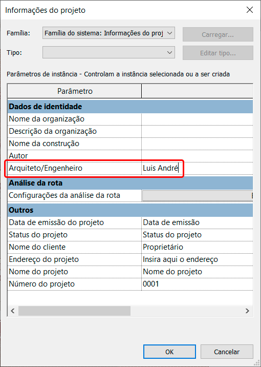 Parâmetros de projeto - Revit 71 parâmetros-de-projeto