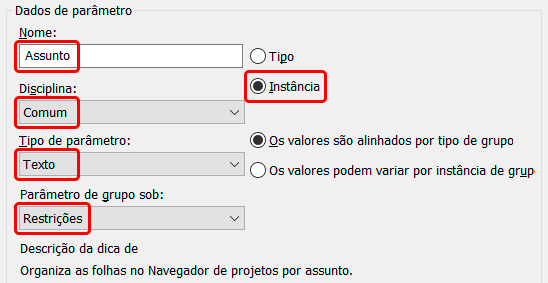 Parâmetros de projeto - Revit 74 parâmetros-de-projeto