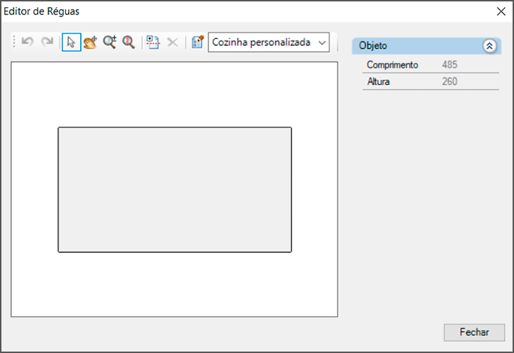 Réguas no Promob 13 réguas
