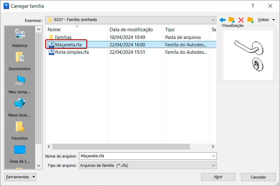 Família aninhada Revit 8 família-aninhada
