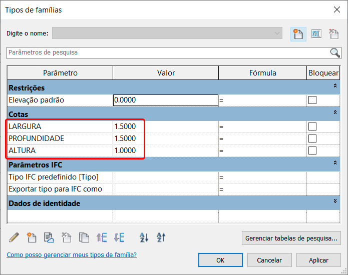 criação-de-famílias-template-básico