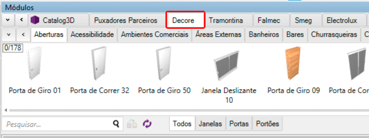 Portas, janelas e aberturas no Promob 2 portas-janelas-aberturas