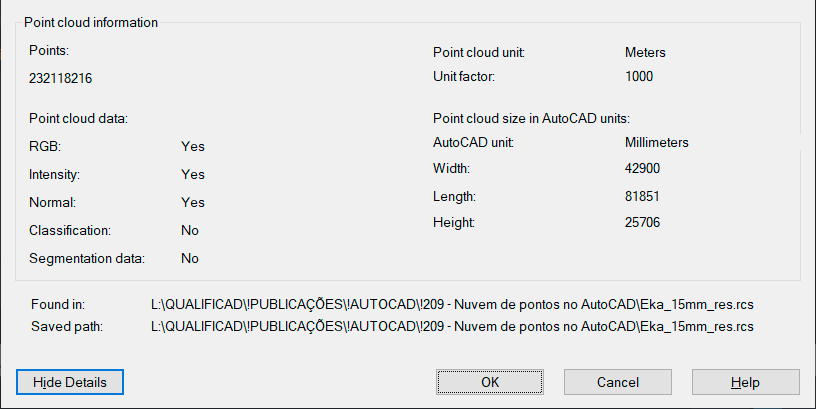Nuvem de pontos no AutoCAD 13 nuvem-de-pontos-autocad