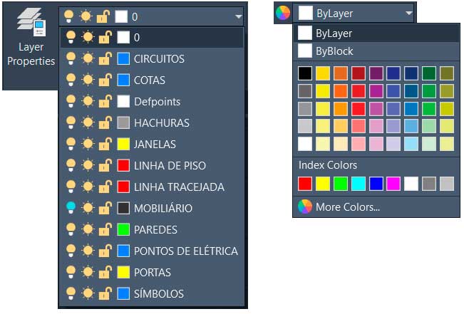 cores-no-autocad