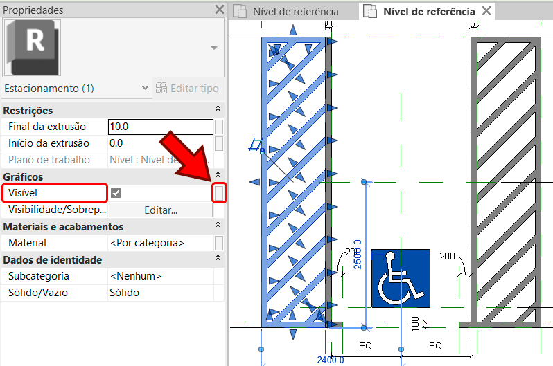 Vaga de estacionamento PCD no Revit 88 vaga-estacionamento-pcd-79