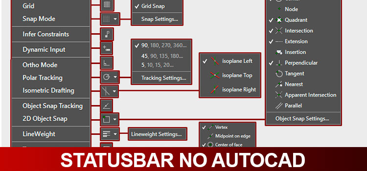 Status Bar o que mudou no AutoCAD 2015
