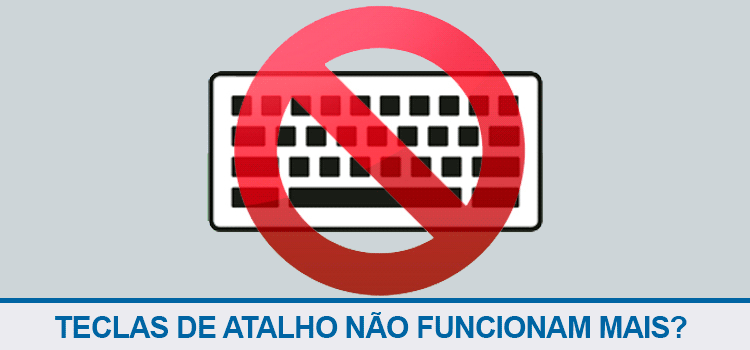 Teclas de atalho não funcionam