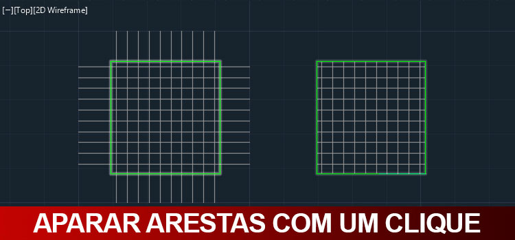 Aparar várias arestas de uma vez