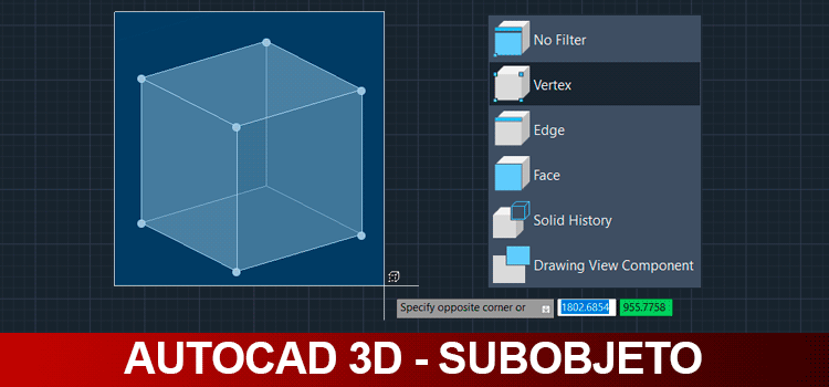 autocad 3d subobjetos 01