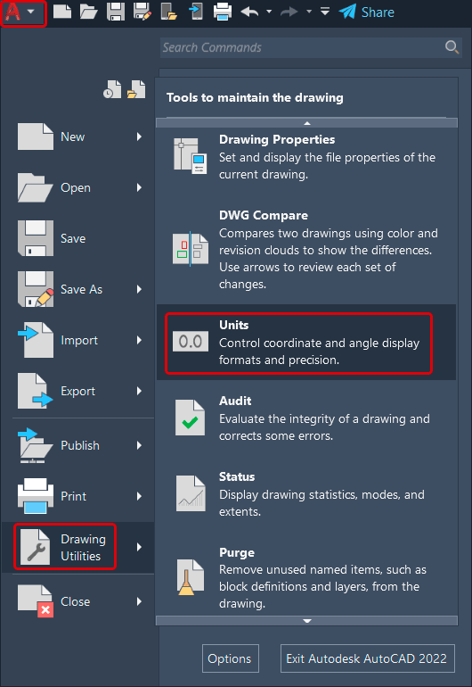 configurar-unidades-no-autocad