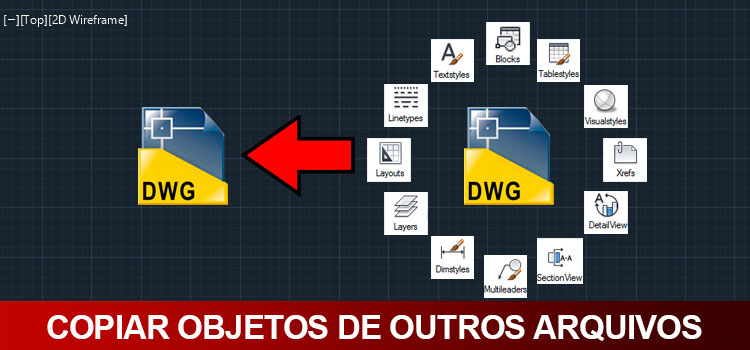 Copiar objetos de outros arquivos