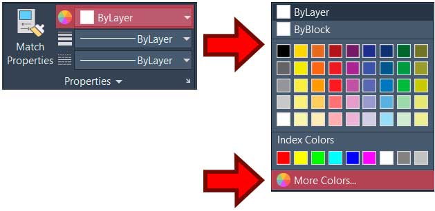 cores-no-autocad