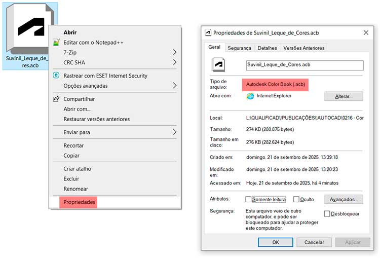 cores-no-autocad
