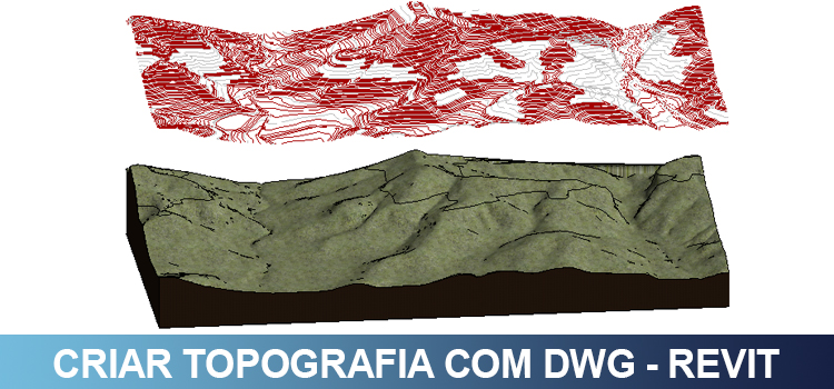Topografia com arquivo dwg no Revit
