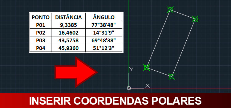 inserir coordenadas polares 01A