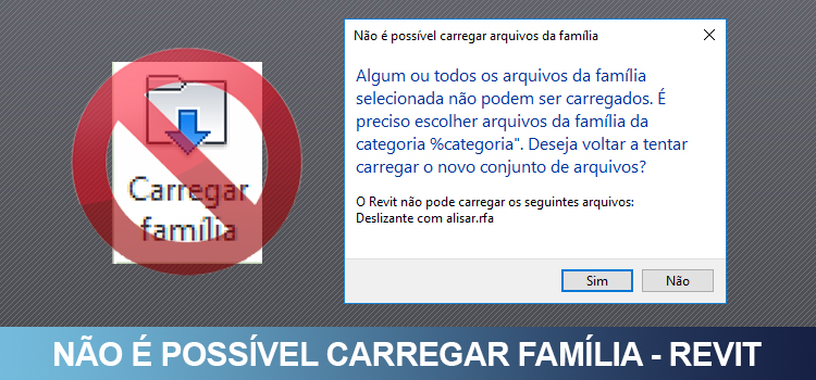 Não é possível carregar arquivos da família
