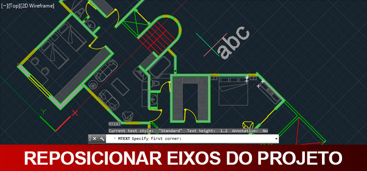Reposicionar eixos do projeto