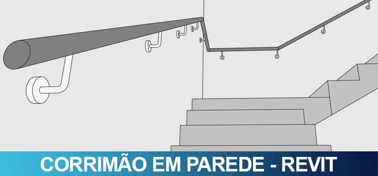 Corrimão em parede no Revit