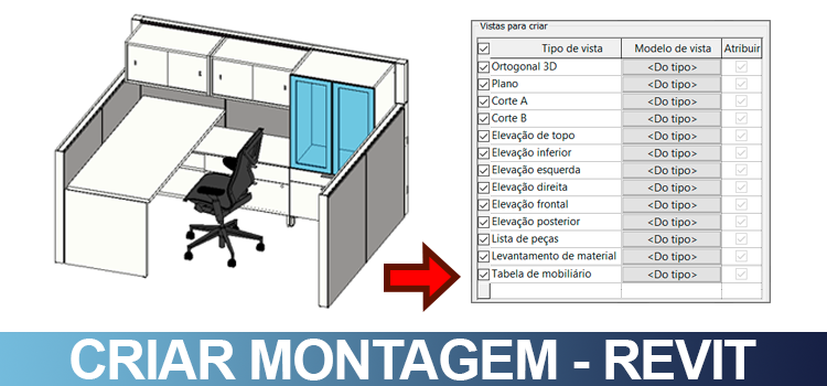 Criar montagem no Revit