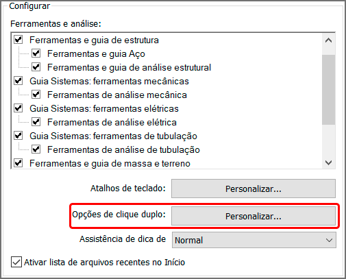 Duplo clique do mouse - Revit 5 duplo-clique