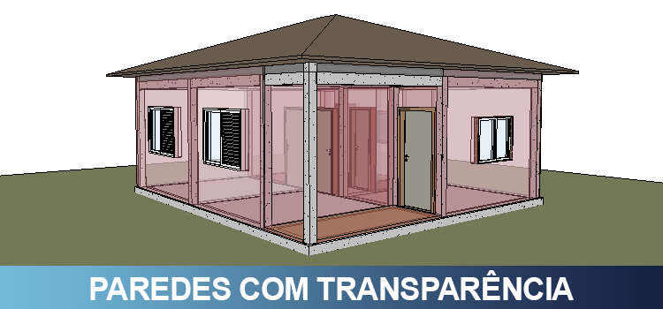 Transparência em paredes no Revit
