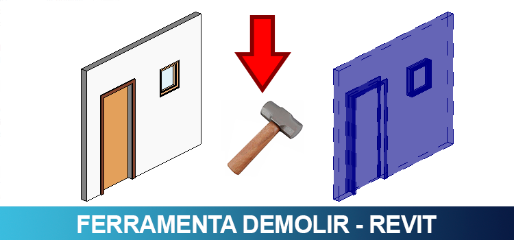 Ferramenta Demolir no Revit