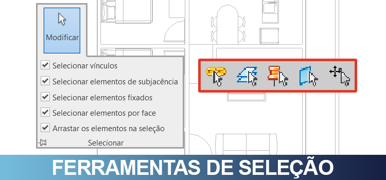 Ferramentas de seleção no Revit