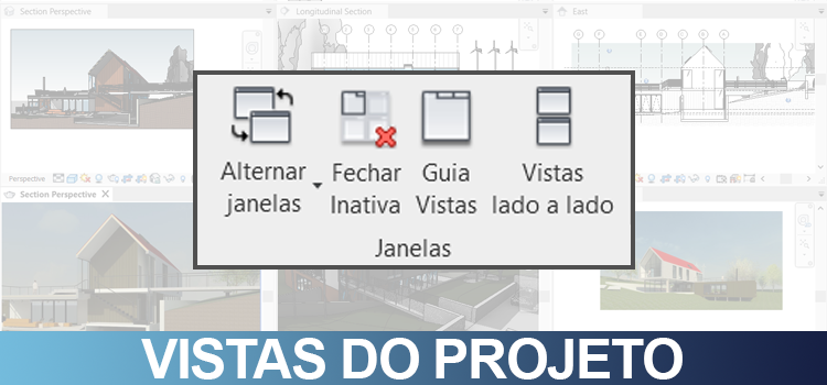 Vistas do projeto no Revit