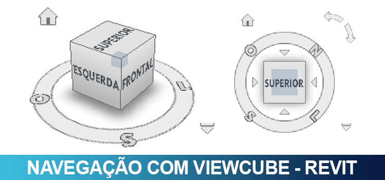 Navegação com Viewcube no Revit