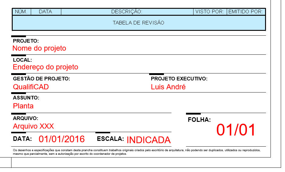 Folha com Tabela de revisão - Revit 23 nuvem-de-revisão