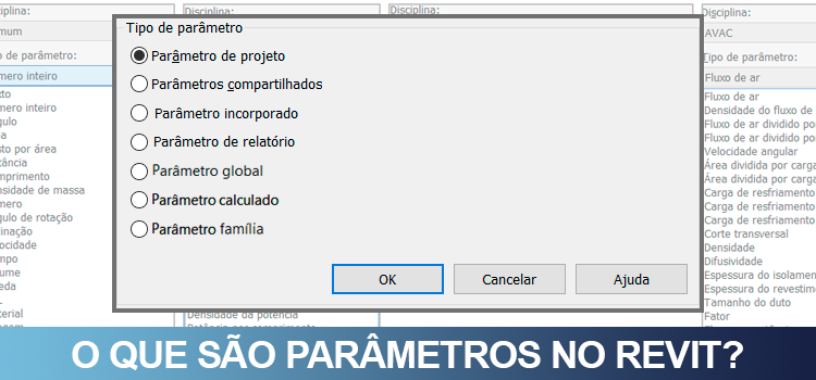 Tabelas, dados e parâmetros no Revit