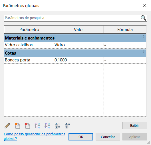 parâmetros-globais