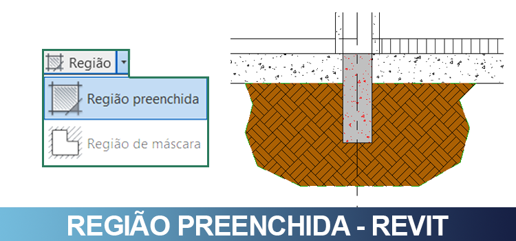 Região preenchida no Revit