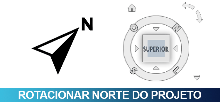 Norte do projeto no Revit, como rotacionar
