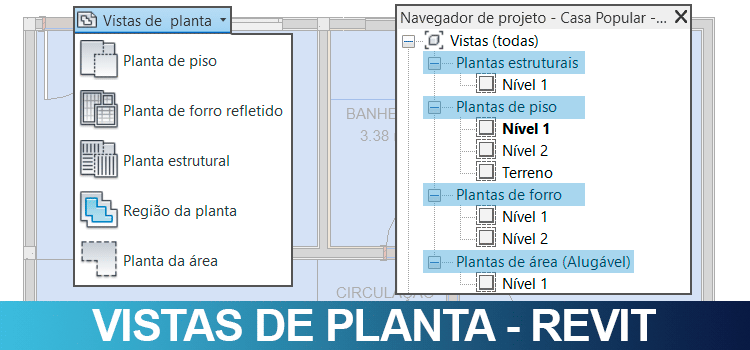 Vistas em planta no Revit