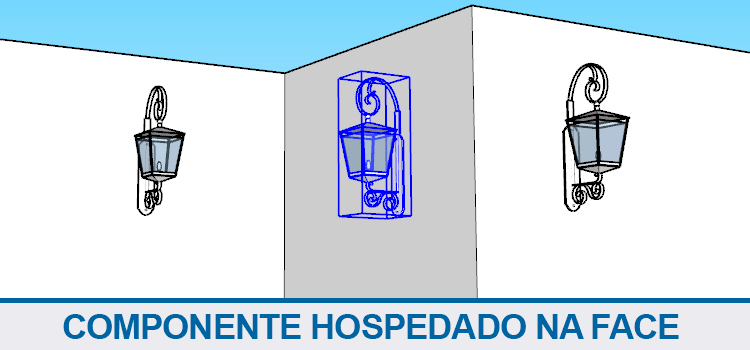 Componente hospedado na face