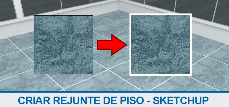 Criar piso com rejunte
